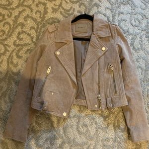 Tan / Gray Blank NYC Leather Jacket - NWOT 🔥